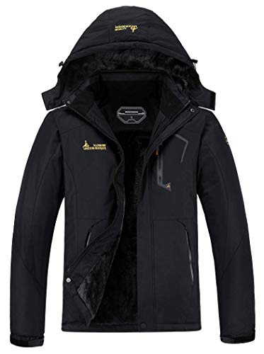 Amazon.com: MOERDENG Men's Waterproof Ski Jacket Warm Winter Snow Coat Mountain Windbreaker Hooded Raincoat: Clothing