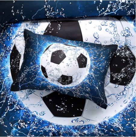 Twin Size Luxury 3d Bed Quilt Cover Duvet Cover Sheets Set FiFa World Cup