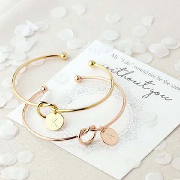 New Fashion women men lovers bracelet Hot Rose Gold/Silver Alloy Letter Charm Bracelet