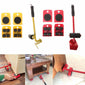 Tool Set Furniture Transport Lifter Heavy Stuffs Moving Tool 4 Wheeled Mover Roller
