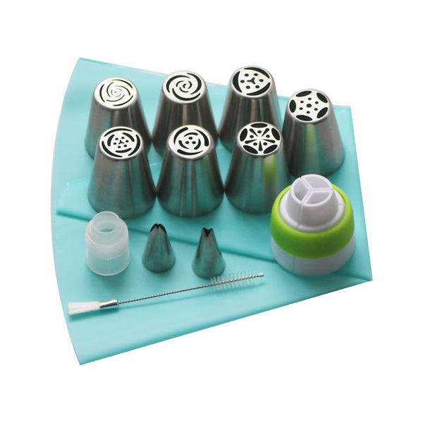 Pastry Nozzles And Coupler - 13PCS Pastry Nozzles And Coupler Cake Decorating Set - Shoppingrains