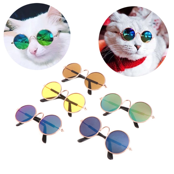 Small Pet Dogs Cat Fashion Glasses-Props color randomly